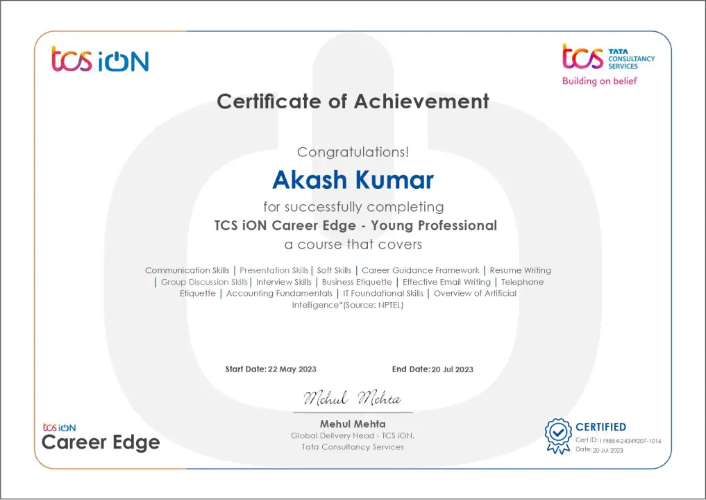 TCS 15-Days Free Digital Certification Course | Free AI Course for Students & Professional by TATA