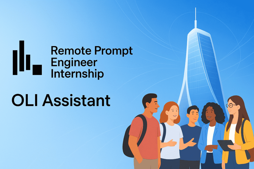 Remote Prompt Engineer Internship at Oli Assistant Apply Now 1 Remote Prompt Engineer Internship at Oli Assistant Apply Now