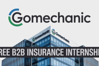 Free B2B Insurance Internship at GoMechanic,[Stipend Rs. 20k Monthly, 3 Months] Apply by 13 Nov