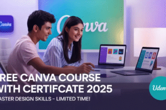 FREE Canva Course with Certificate by UDEMY for Beginners– Master Design Skills in 2025 (Limited Time!) 5 FREE Canva Course with Certificate by UDEMY for Beginners– Master Design Skills in 2025 (Limited Time!)