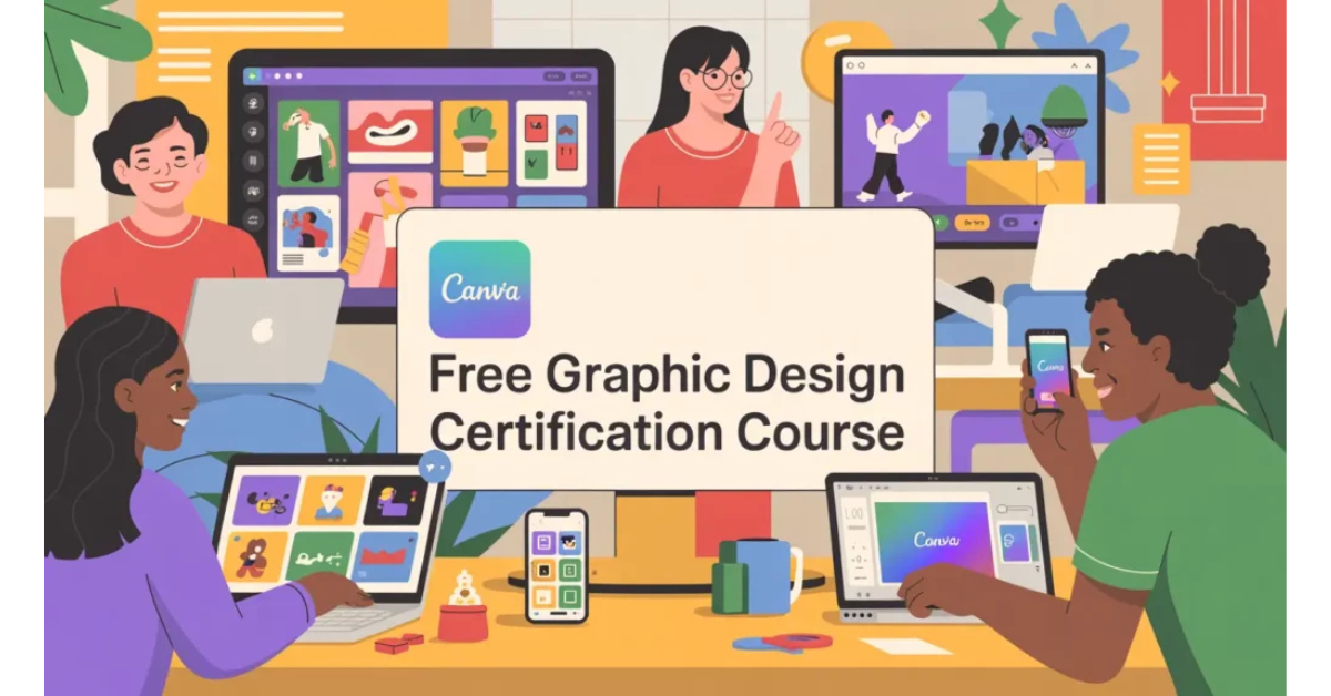 Canva Offers FREE Graphic Design Course with Certificate for Beginners & Professionals – 2025 2 Canva Offers FREE Graphic Design Course with Certificate for Beginners & Professionals – 2025
