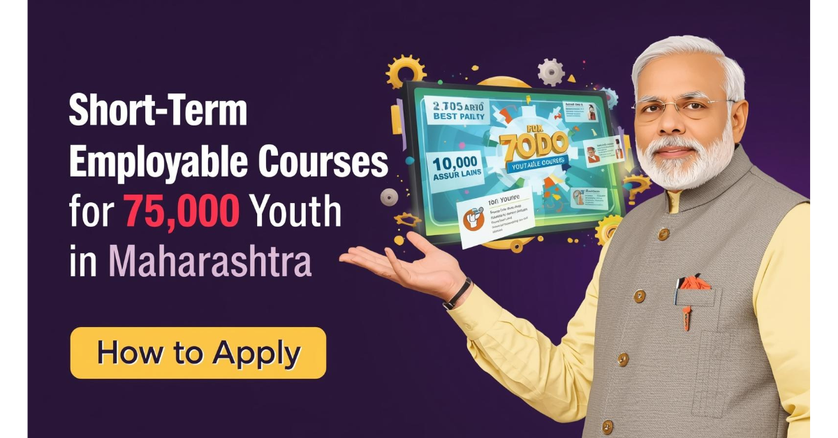 PM Modi to Launch Best Short-Term Employable Courses for 75,000 Youth in Maharashtra – How to Apply 3 modi