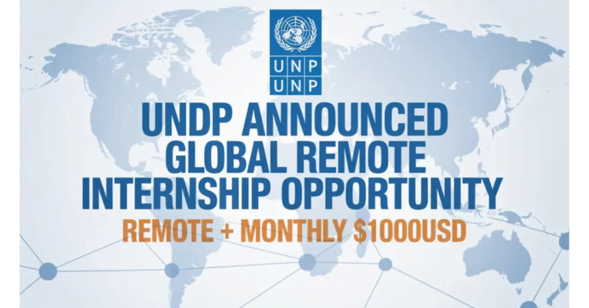 UNDP Announced Global Remote Internship Opportunity: Remote + Monthly $1000USD Stipend Digital Transformation Internship 1 undp