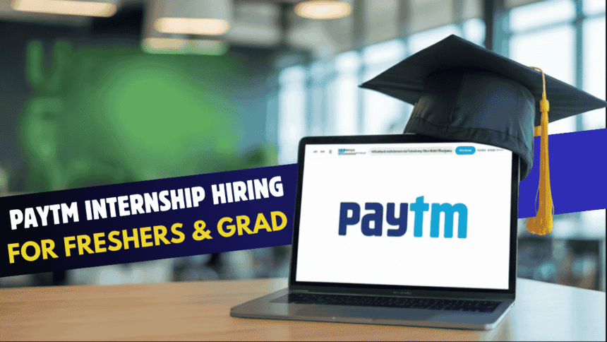 Free HR Internship Hiring at Paytm Noida 2025