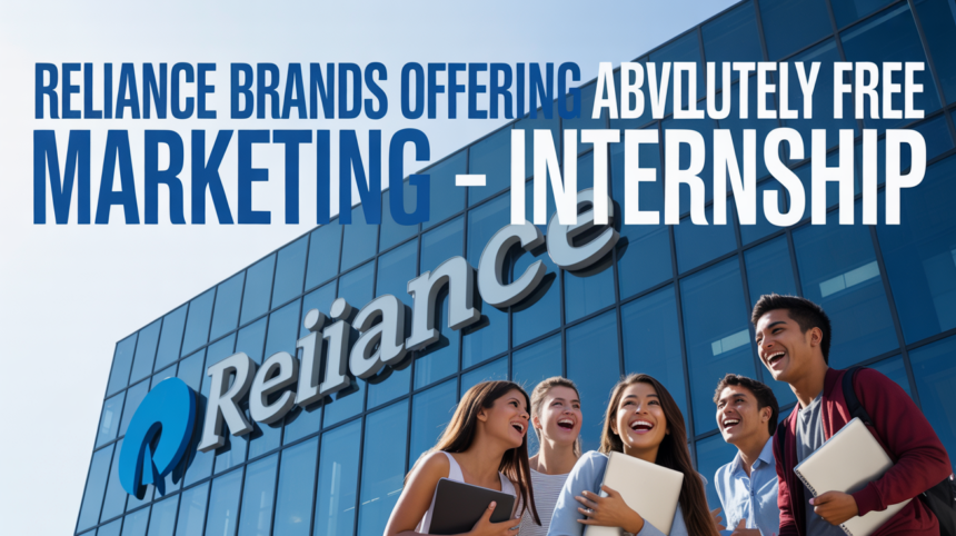 Reliance Brands Free Marketing Internship Apply 2025