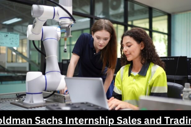 Goldman Sachs Internship Sales and Trading