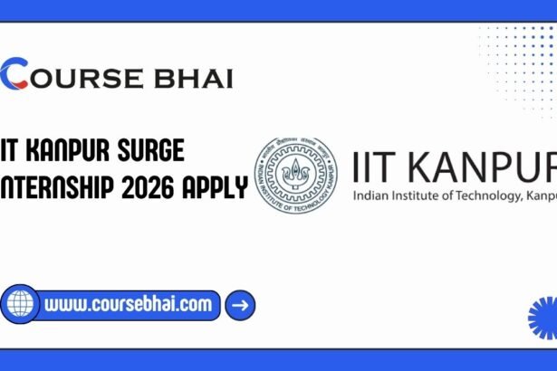 IIT Kanpur SURGE Internship 2026 Apply
