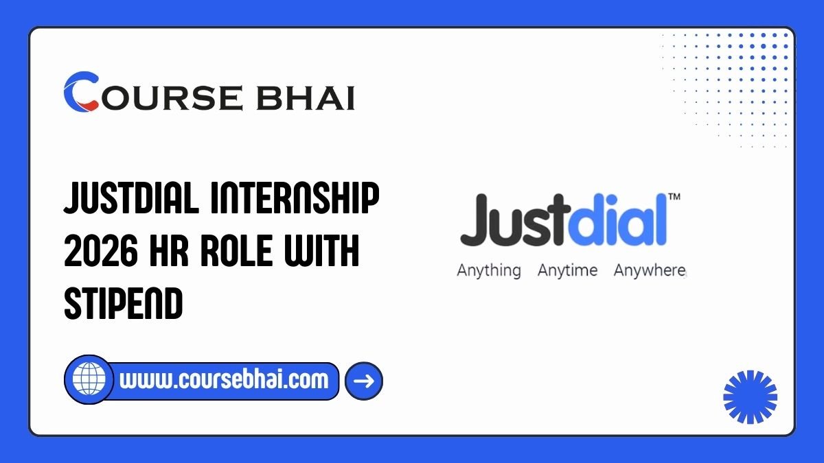 Justdial Internship 2026 HR Role With Stipend