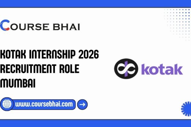 Kotak Internship 2026 Recruitment Role Mumbai