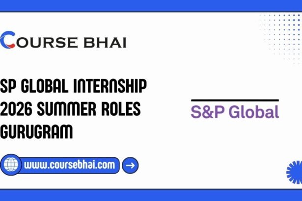 SP Global Internship 2026 Summer Roles Gurugram