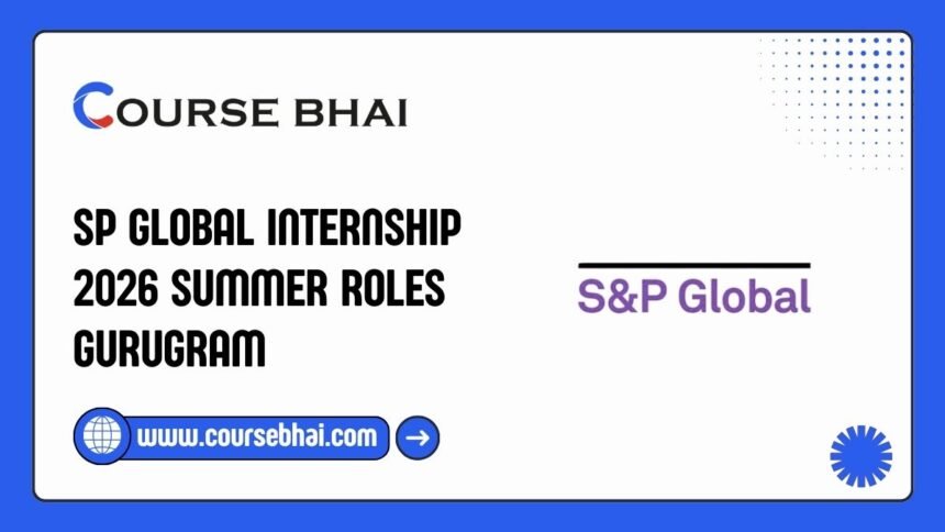 SP Global Internship 2026 Summer Roles Gurugram