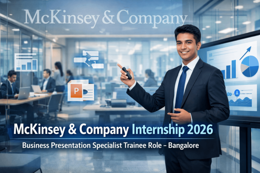 McKinsey Internship 2026 Business Trainee Bangalore