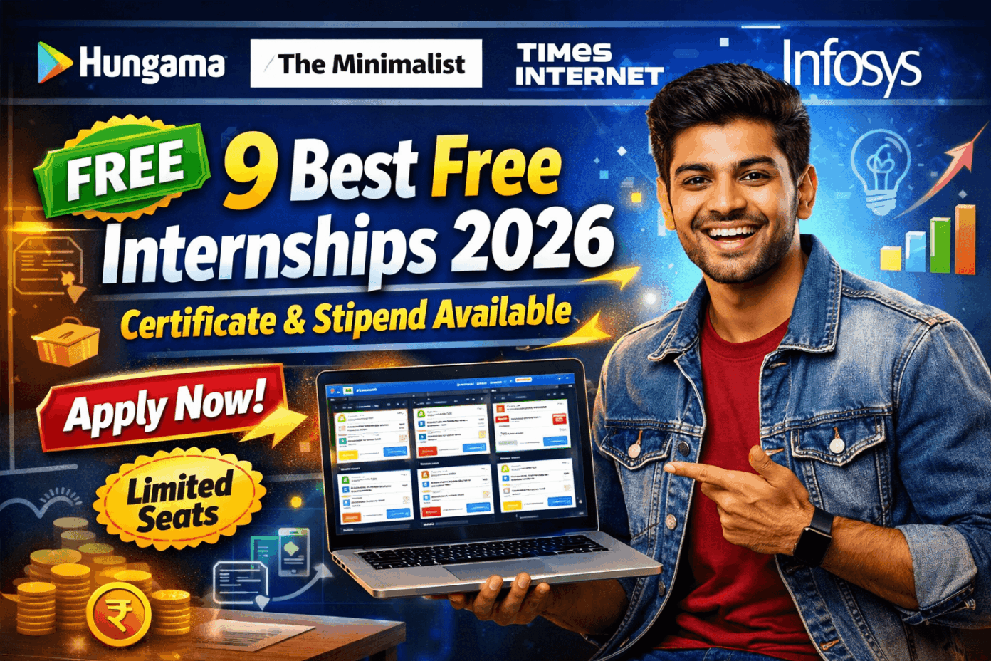 9 Free Internships 2026 Certificate Stipend Guide