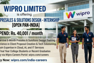 Wipro Presales Internship 2026 Stipend Apply Guide