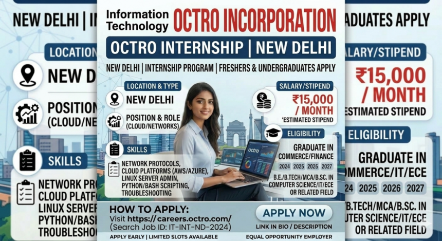 Octro Internship 2026 Information Technology Apply
