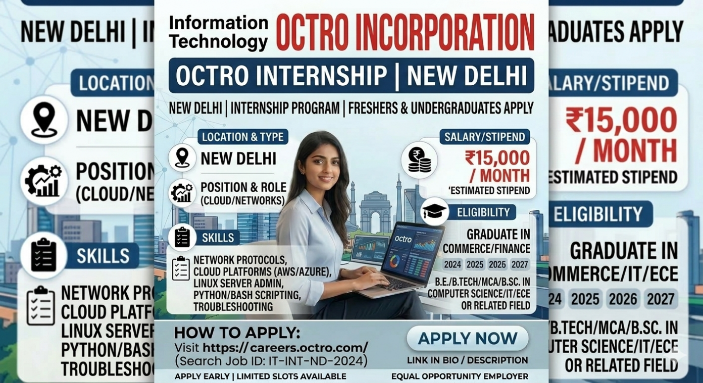 Octro Internship 2026 Information Technology Apply
