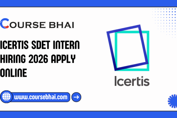 Icertis SDET Intern Hiring 2026 Apply Online
