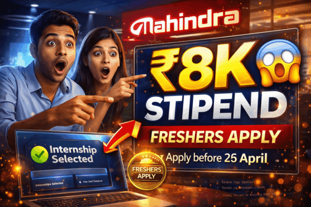 Mahindra Internship 2026 Freshers Stipend Apply