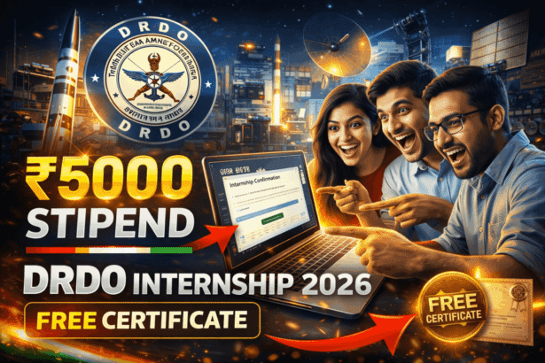 DRDO Internship 2026 Stipend Certificate Apply