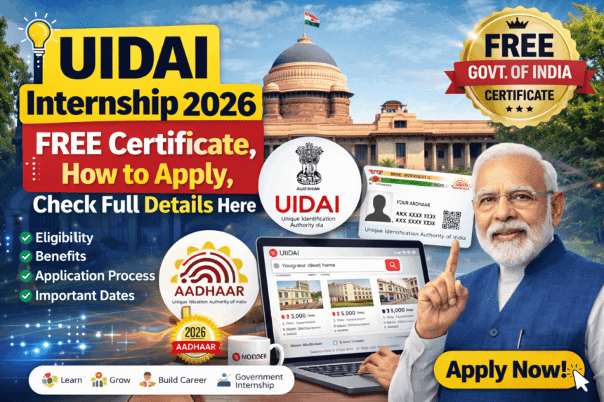 UIDAI Internship 2026 Free Certificate Apply Guide