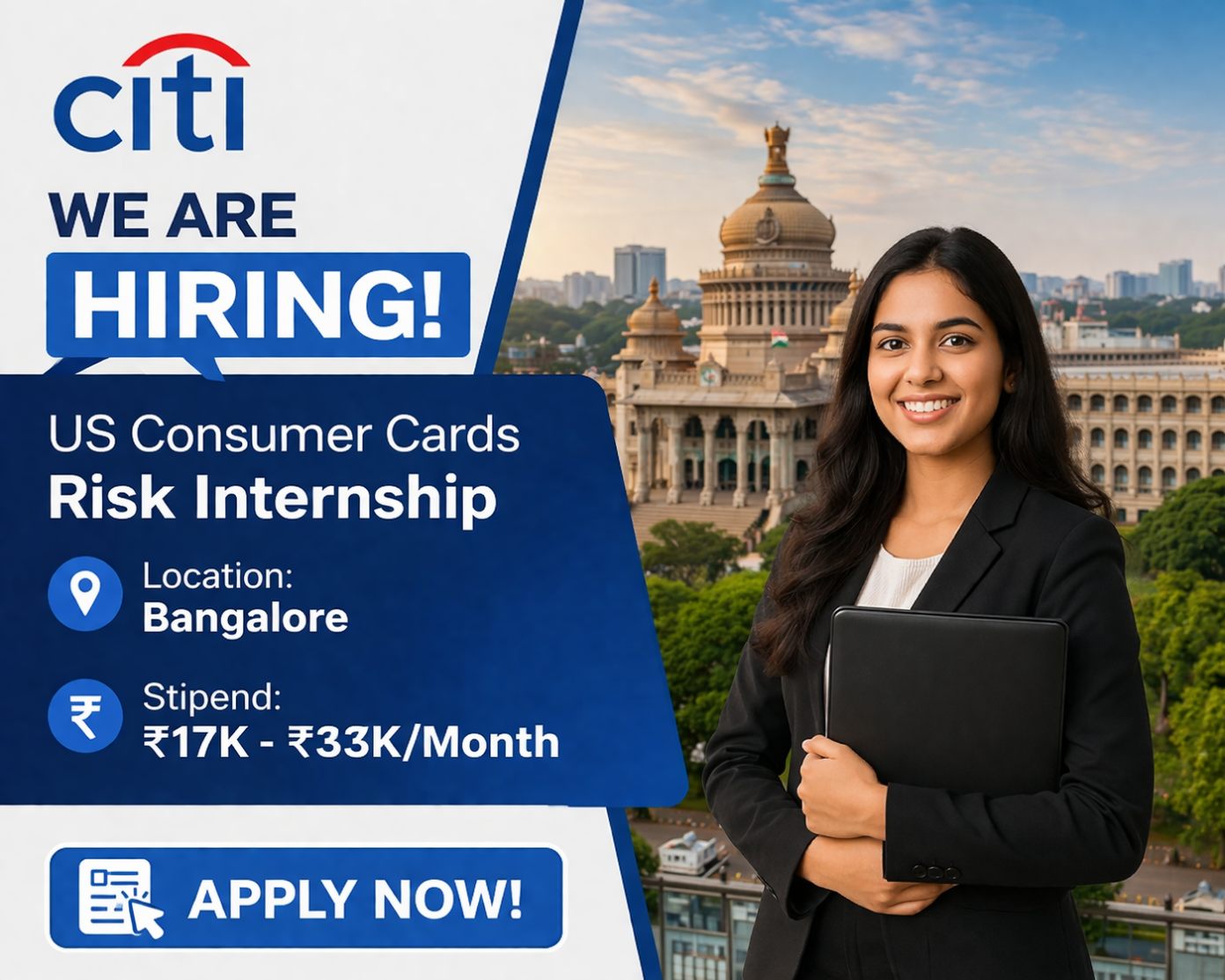 Citi Internship 2026 Risk Role Bangalore Apply